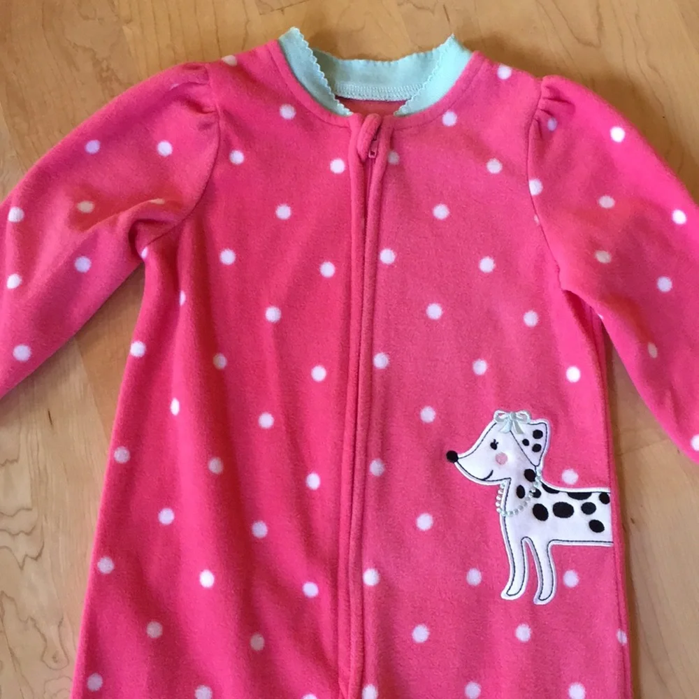 Little Me Fleece One Piece Pajamas 18M